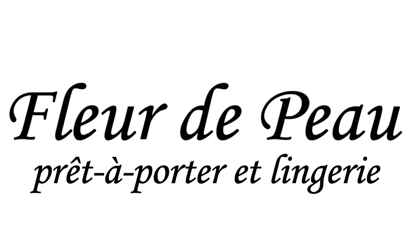 boutique fleur de peau logo slogan