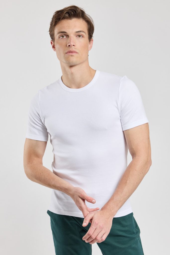 armor lux manches courtes ras le cou coton bio