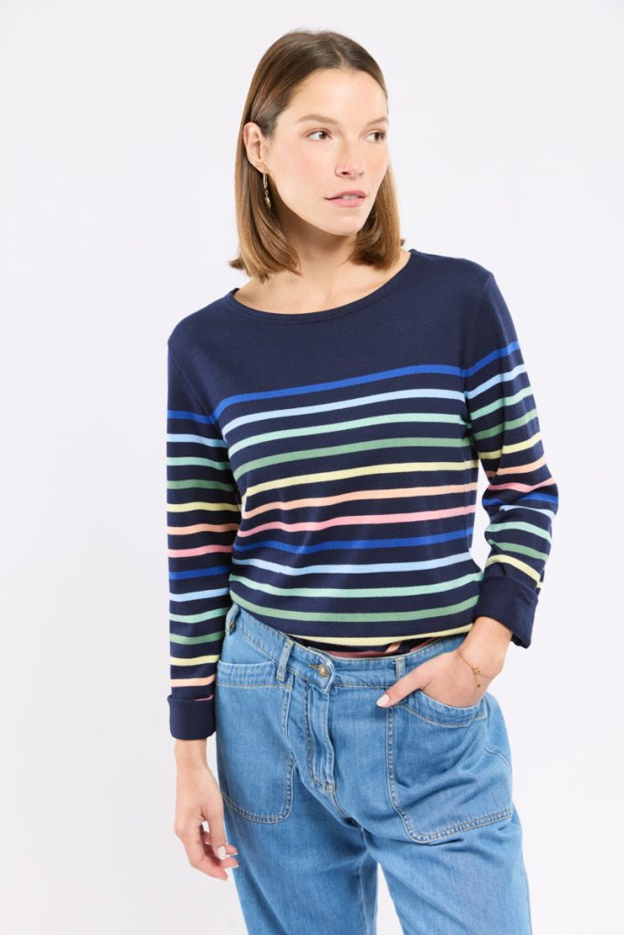 armor lux pull rayé coton idéal pour la 1 2 sausin