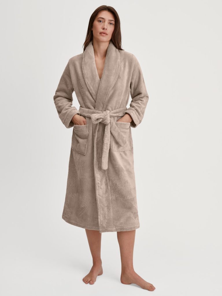 calida peignoir éponge velours