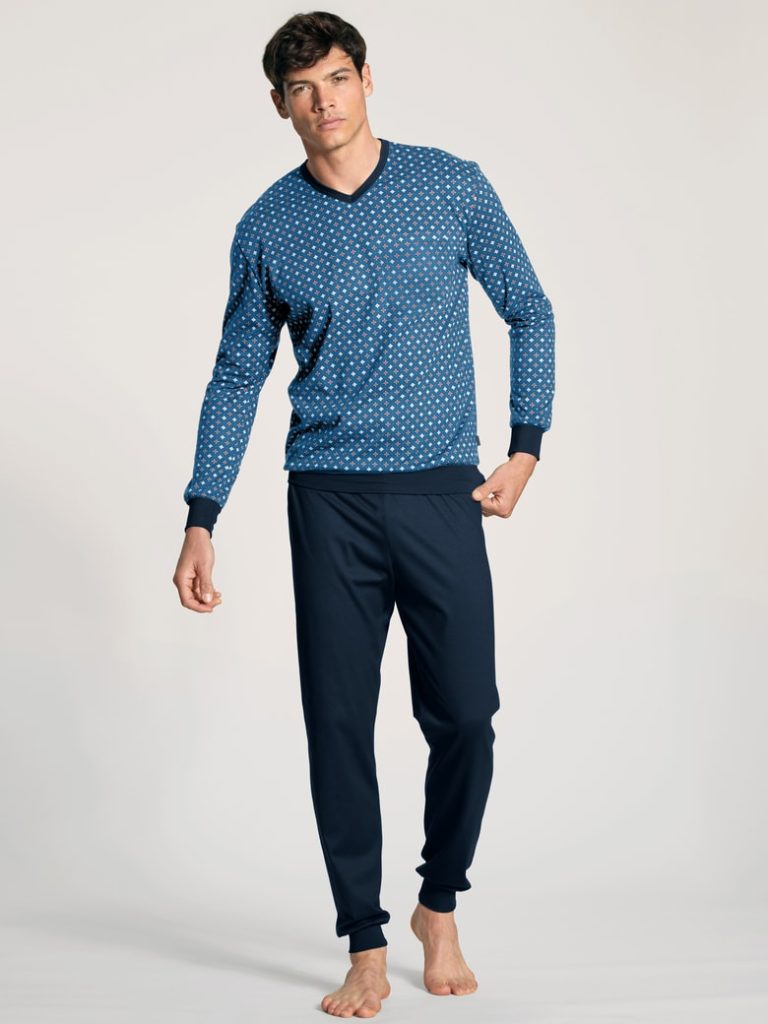 calida pyjamas col v coton
