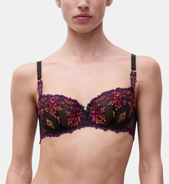 chantelle champs élisées , dernière couleur avec broderie bicolore