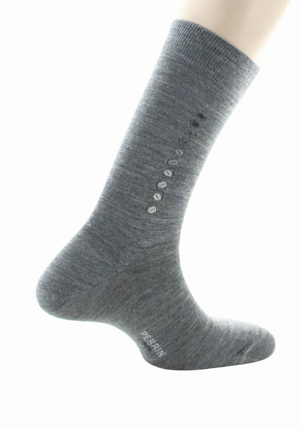 chaussettes grises perrin hommes