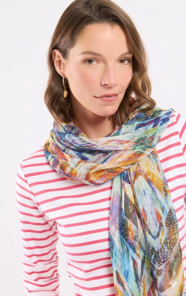 foulard polyester petite largeur