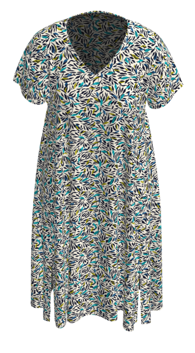 griffon robe imprimé discret coupe large