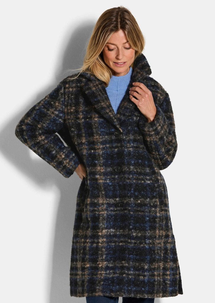 lebek manteau bouclette viscose polyester ou lainage