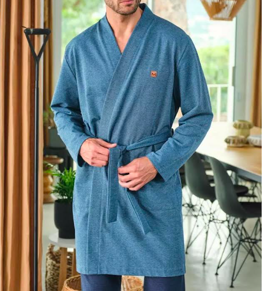 massana robe de chambre fine croisée pour l été et la demi saison