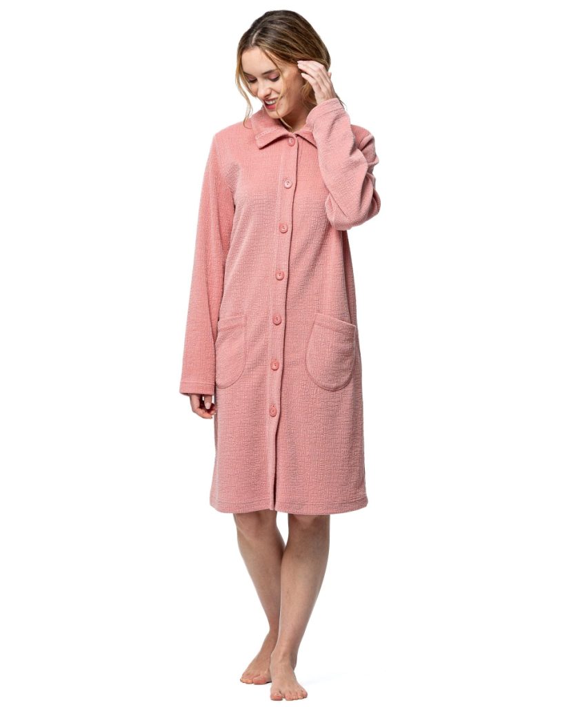 senoretta robe de chambre 1 2 saison pyester coton