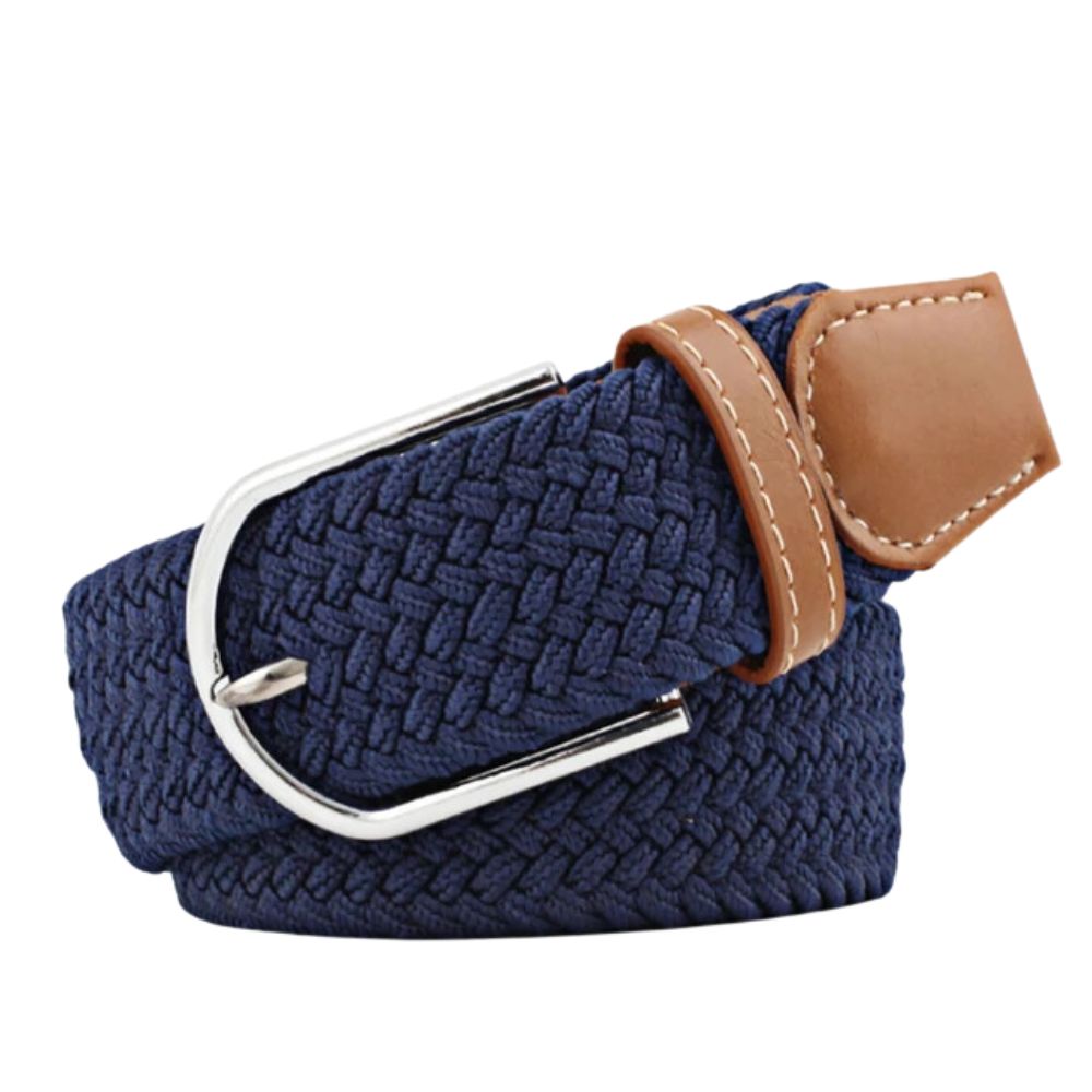 touche finale :ceinture élastiquée beige ou marine