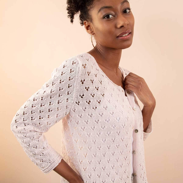 valtex pluriel gilet ajouré coton polyester
